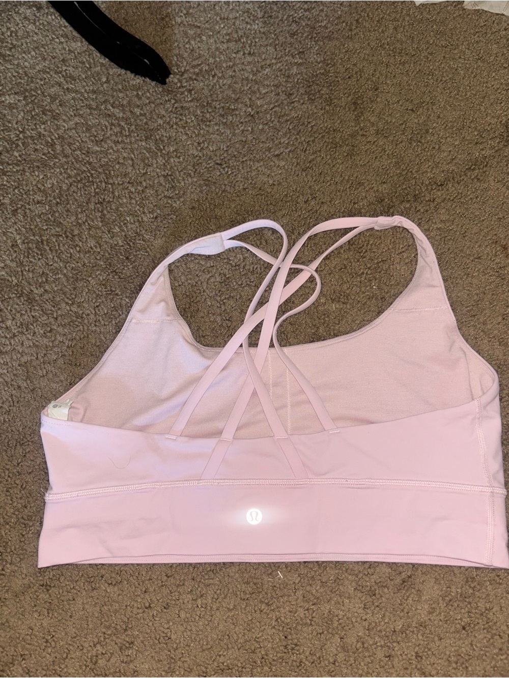 lululemon athletica Pale Pink Strappy Sports Bra size 14